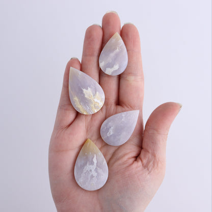 One Agate Chalcedony Teardrop Cab - Expert Wholesale and Supplier of Wholesale Crystals & Bulk Gemstones, ["Agate","Agate Chalcedony","Cabs","Teardrop"]