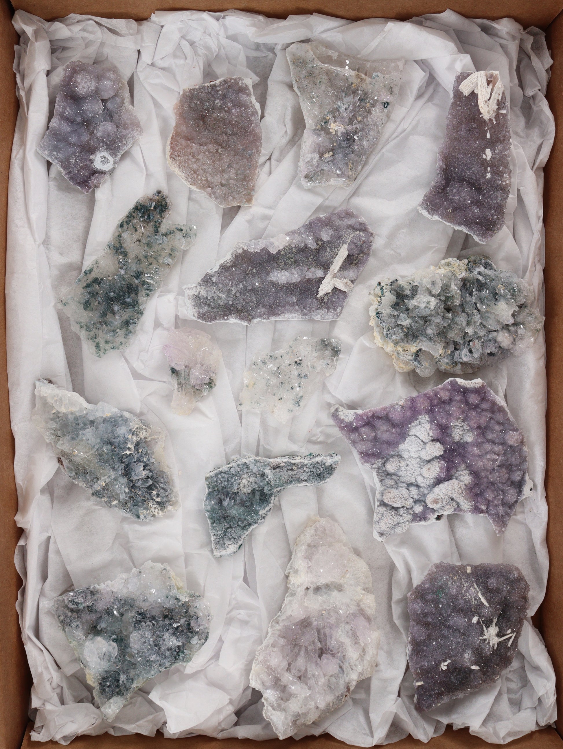 Amethyst Flower Set of 15 - Expert Wholesale and Supplier of Wholesale Crystals & Bulk Gemstones, []