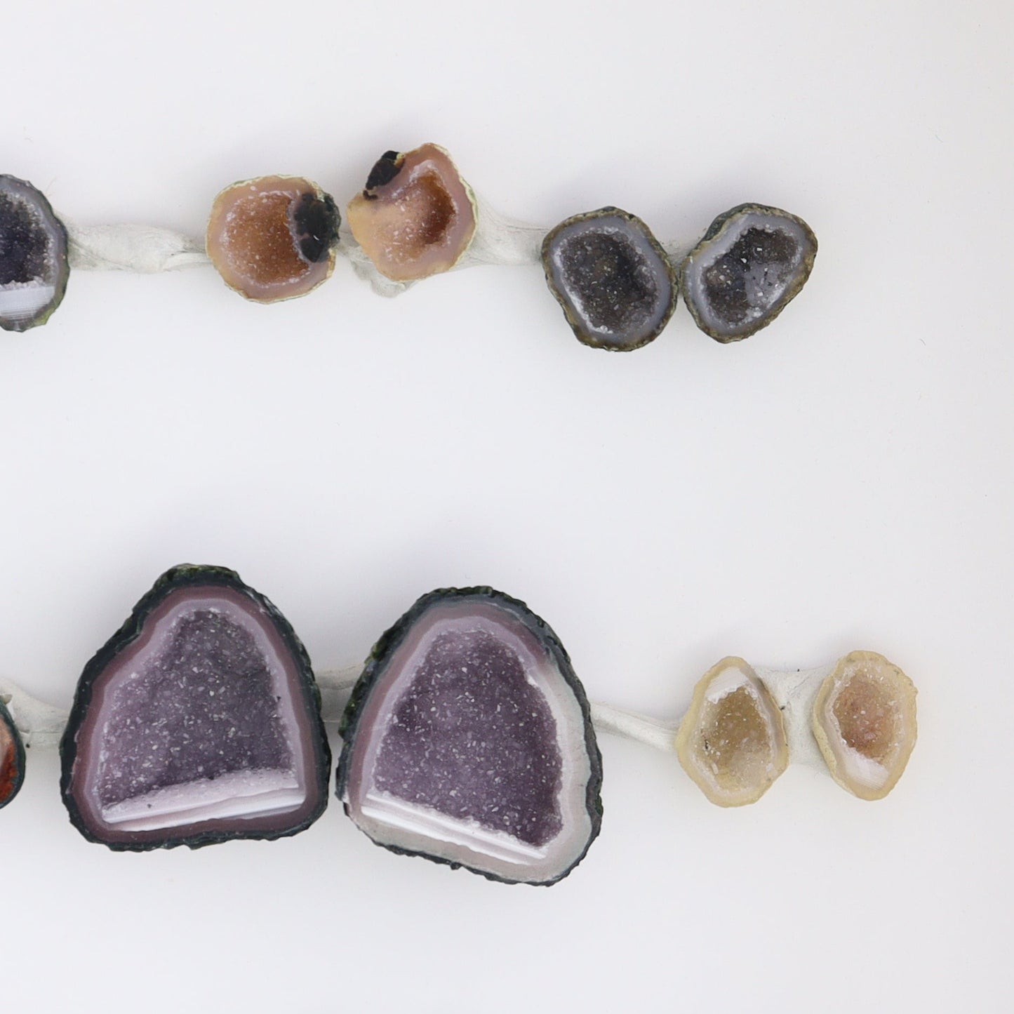 Tabasco Geodes 9 Pairs - Expert Wholesale and Supplier of Wholesale Crystals & Bulk Gemstones, ["Geodes","Tabasco Geode"]