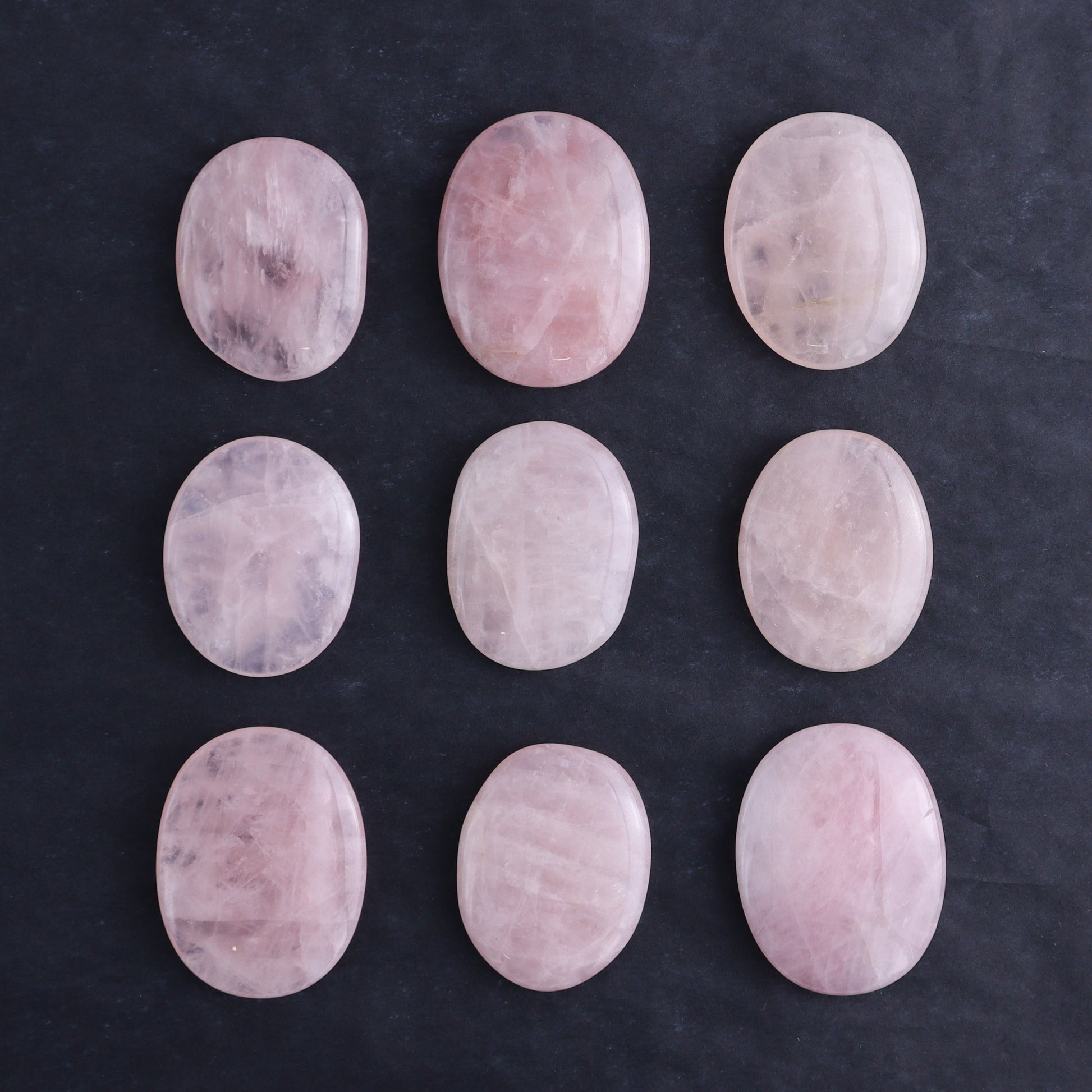 One Rose Quartz Flat Palm Stone - Expert Wholesale and Supplier of Wholesale Crystals & Bulk Gemstones, ["Palm Stones","Rose Quartz"]