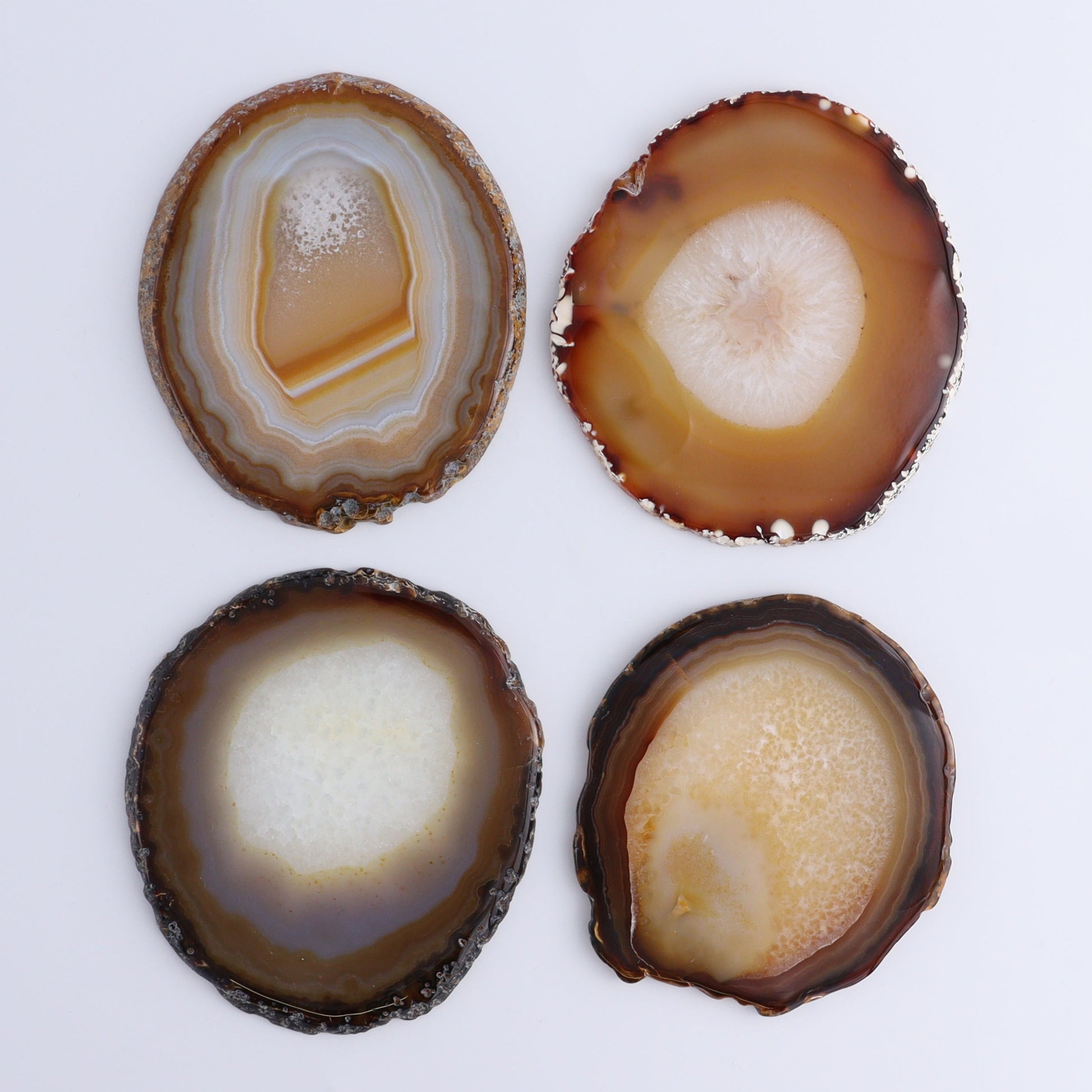 Agate Slices Set of 8 - Expert Wholesale and Supplier of Wholesale Crystals & Bulk Gemstones, ["Agate","Slices and Slabs"]
