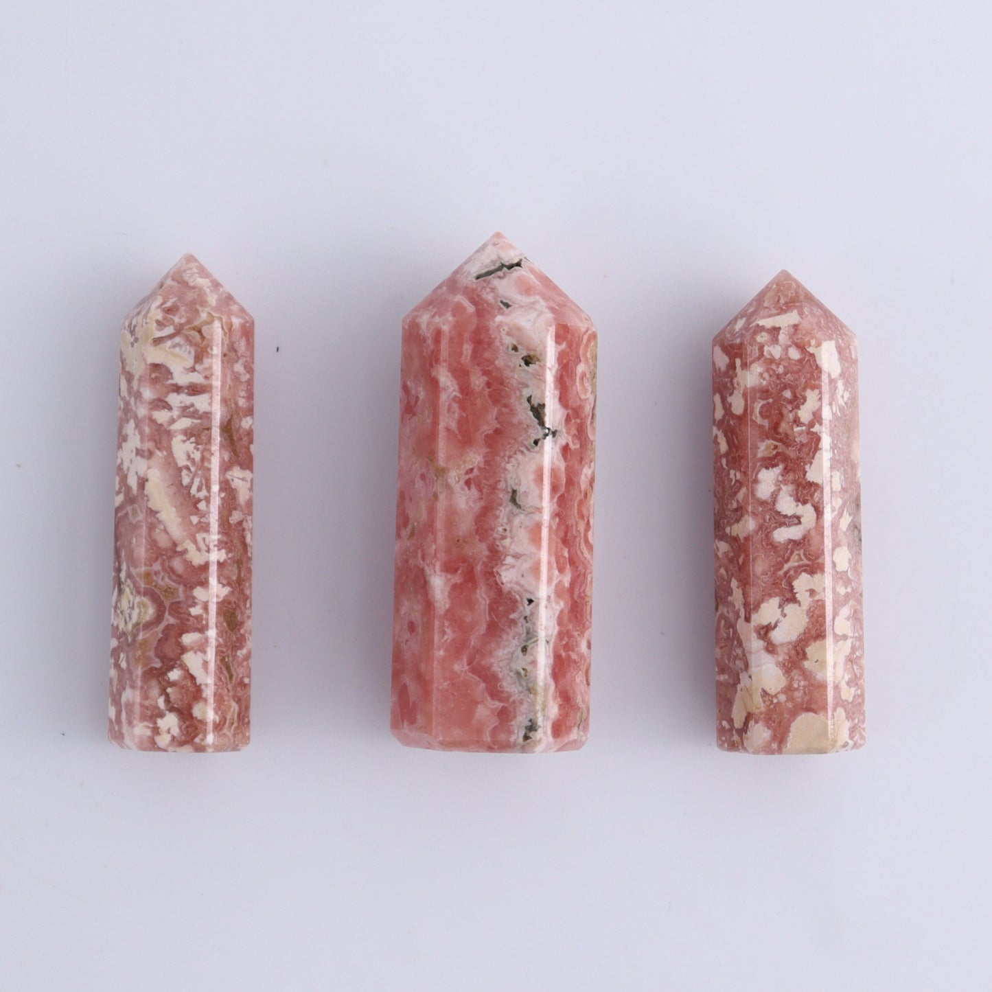 Rhodochrosite Towers Set of 5 - Expert Wholesale and Supplier of Wholesale Crystals & Bulk Gemstones, ["Argentina","Rhodochrosite","Towers"]