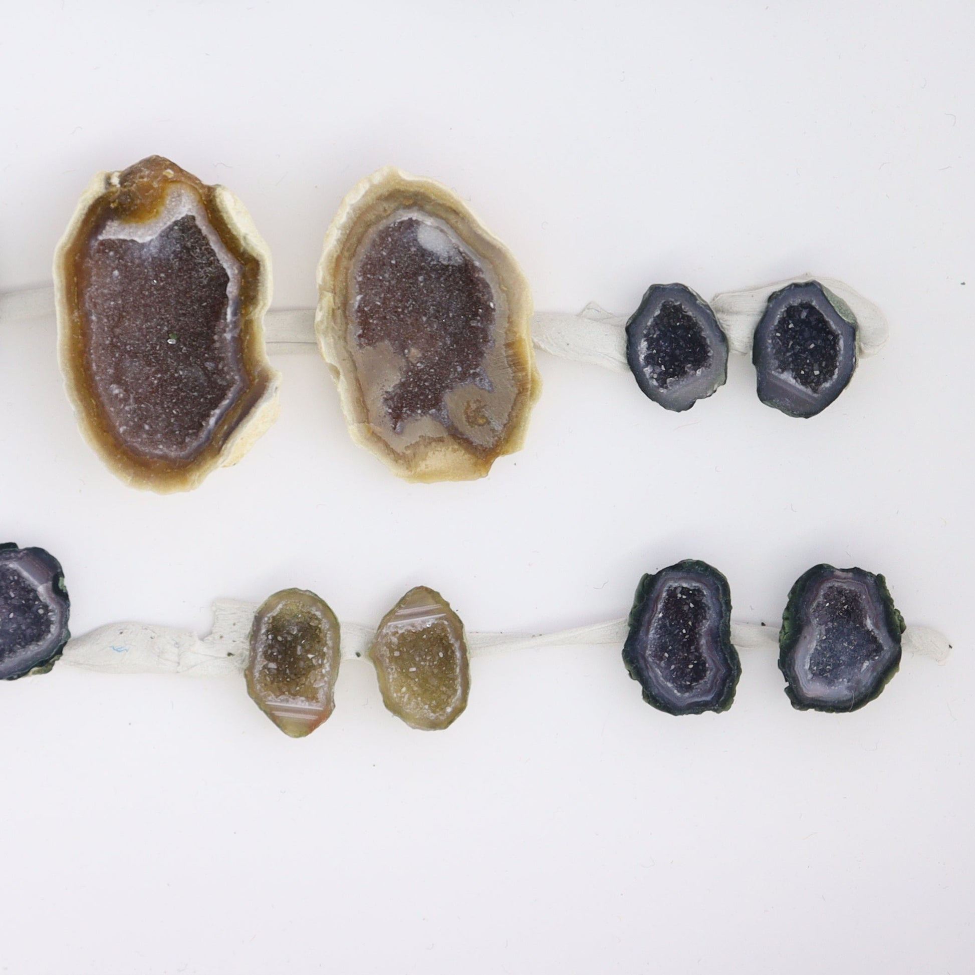 Tabasco Geodes 10 Pairs - Expert Wholesale and Supplier of Wholesale Crystals & Bulk Gemstones, ["Geodes","Tabasco Geode"]