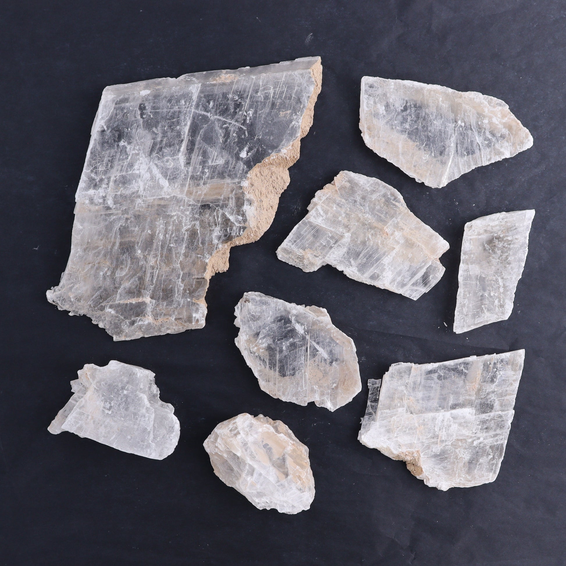 Selenite Slices Set of 8 - Expert Wholesale and Supplier of Wholesale Crystals & Bulk Gemstones, ["selenite","Slices and Slabs"]