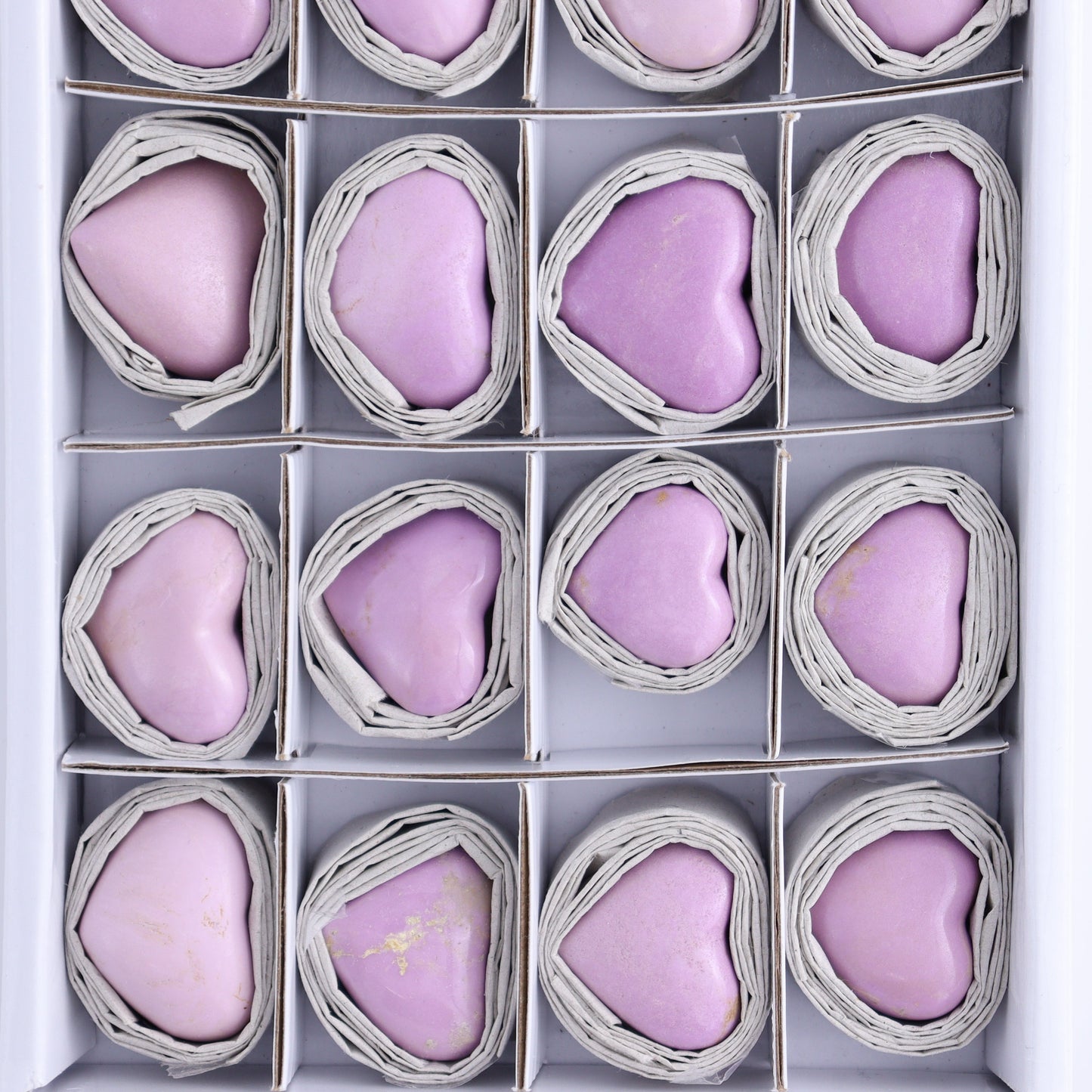 Phosphosiderite Hearts Set of 20 - Expert Wholesale and Supplier of Wholesale Crystals & Bulk Gemstones, ["Hearts","Phosphosiderite"]