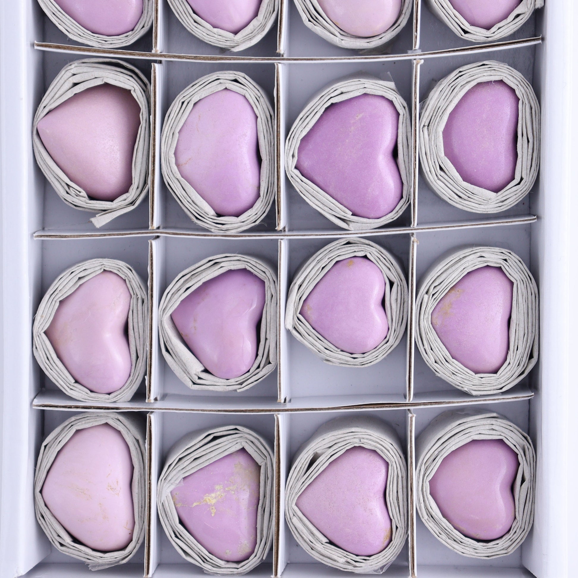 Phosphosiderite Hearts Set of 20 - Expert Wholesale and Supplier of Wholesale Crystals & Bulk Gemstones, ["Hearts","Phosphosiderite"]