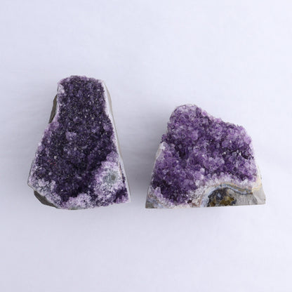 Uruguay Amethyst Cut Base Set of 8 - Expert Wholesale and Supplier of Wholesale Crystals & Bulk Gemstones, ["Amethyst","Cut Base","Uruguay"]