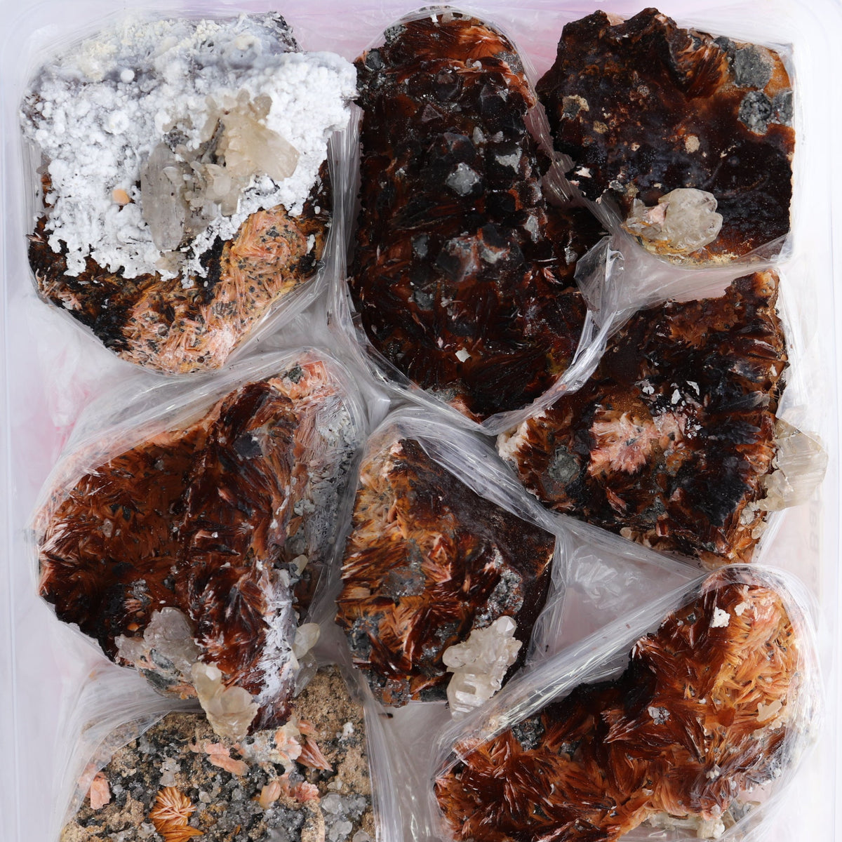 Cerussite Barite from Morocco Flat