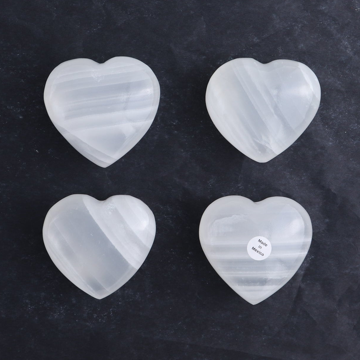 One Heart Mexican Onyx/Calcite White
