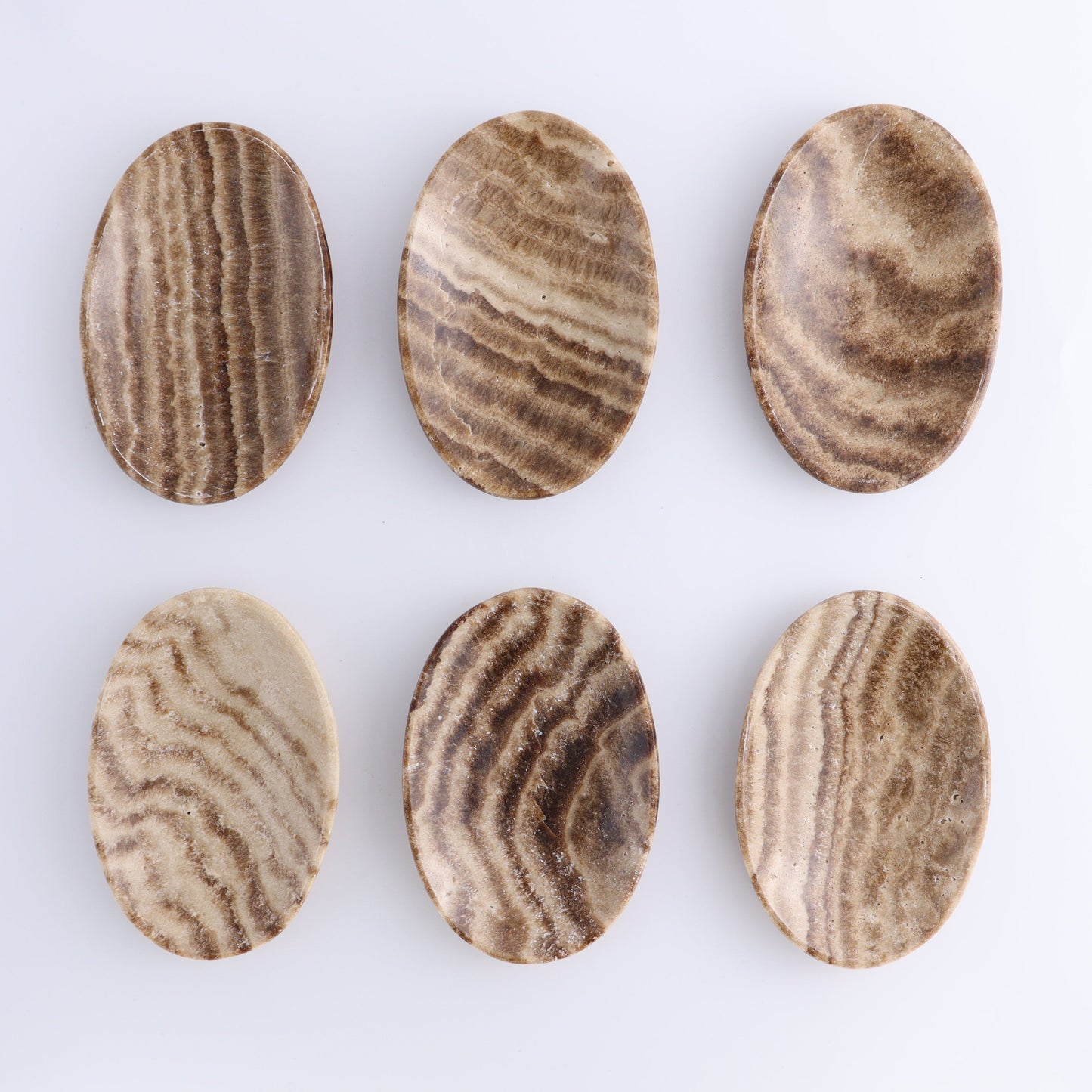 One Mexican Onyx/Calcite Chocolate Small Oval Dish - Expert Wholesale and Supplier of Wholesale Crystals & Bulk Gemstones, ["Calcite","Catalog Onyx","close_50","Decorative Dish","Mexico","onyx"]