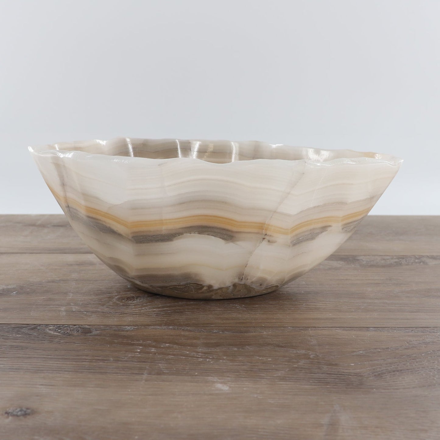 Mexican Onyx/Calcite Bowl 12"