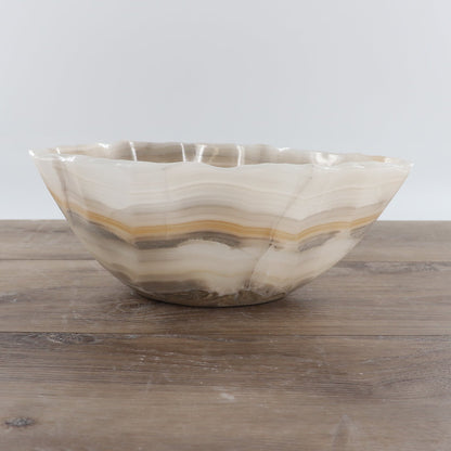 Mexican Onyx/Calcite Bowl 12"