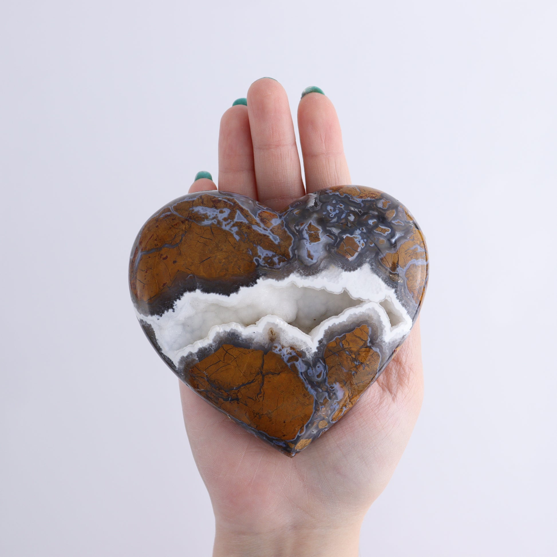 Brecciated Jasper Hearts Set of 6 - Expert Wholesale and Supplier of Wholesale Crystals & Bulk Gemstones, ["Brecciated Jasper","Hearts","Indonesia"]