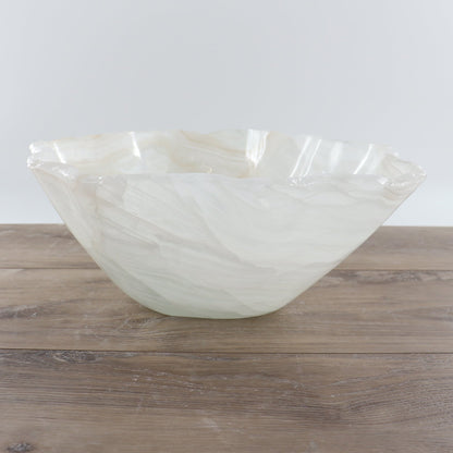 Mexican Onyx/Calcite Bowl 15"