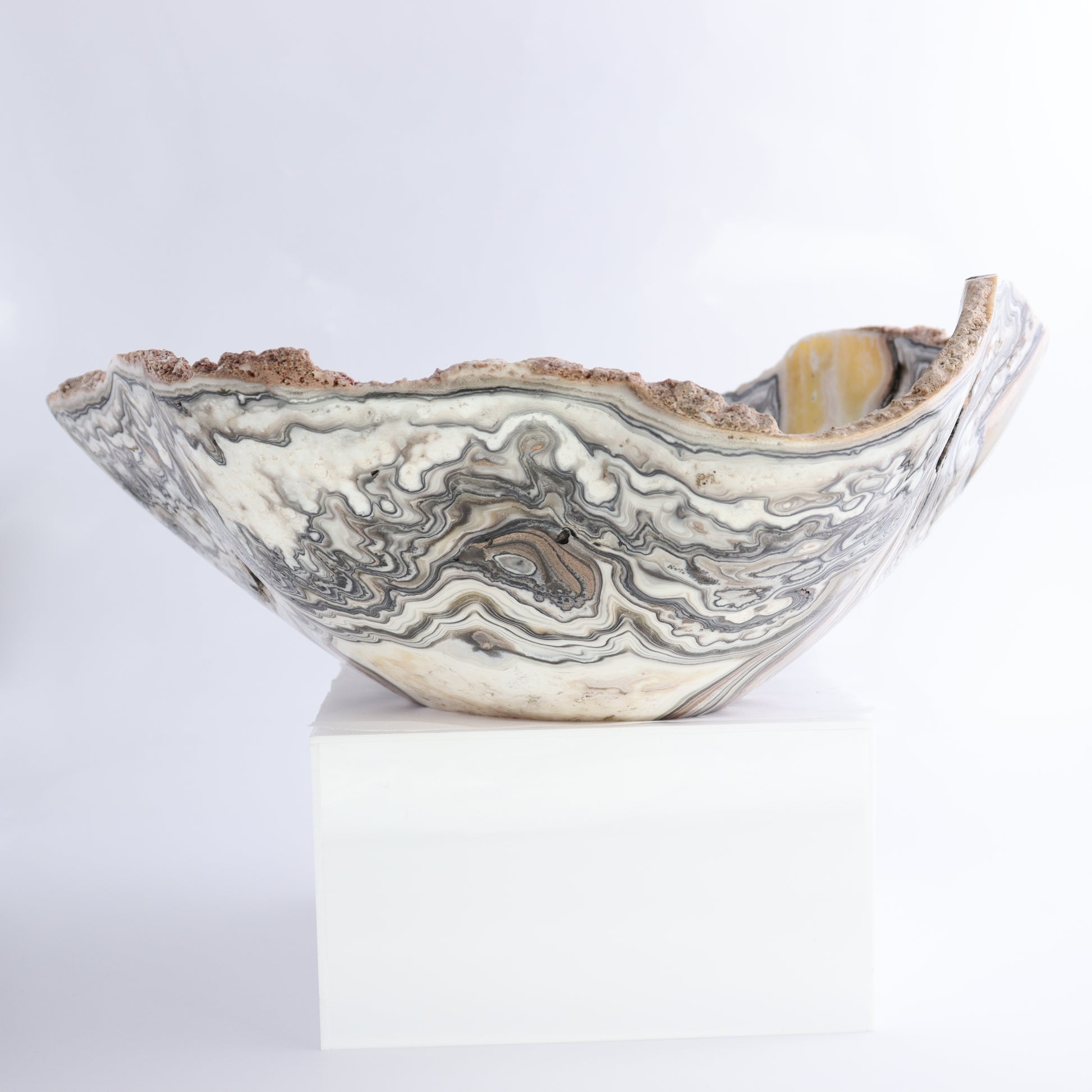 Mexican Onyx/Calcite Bowl - Expert Wholesale and Supplier of Wholesale Crystals & Bulk Gemstones, ["Bowls","Calcite","Mexico","onyx"]