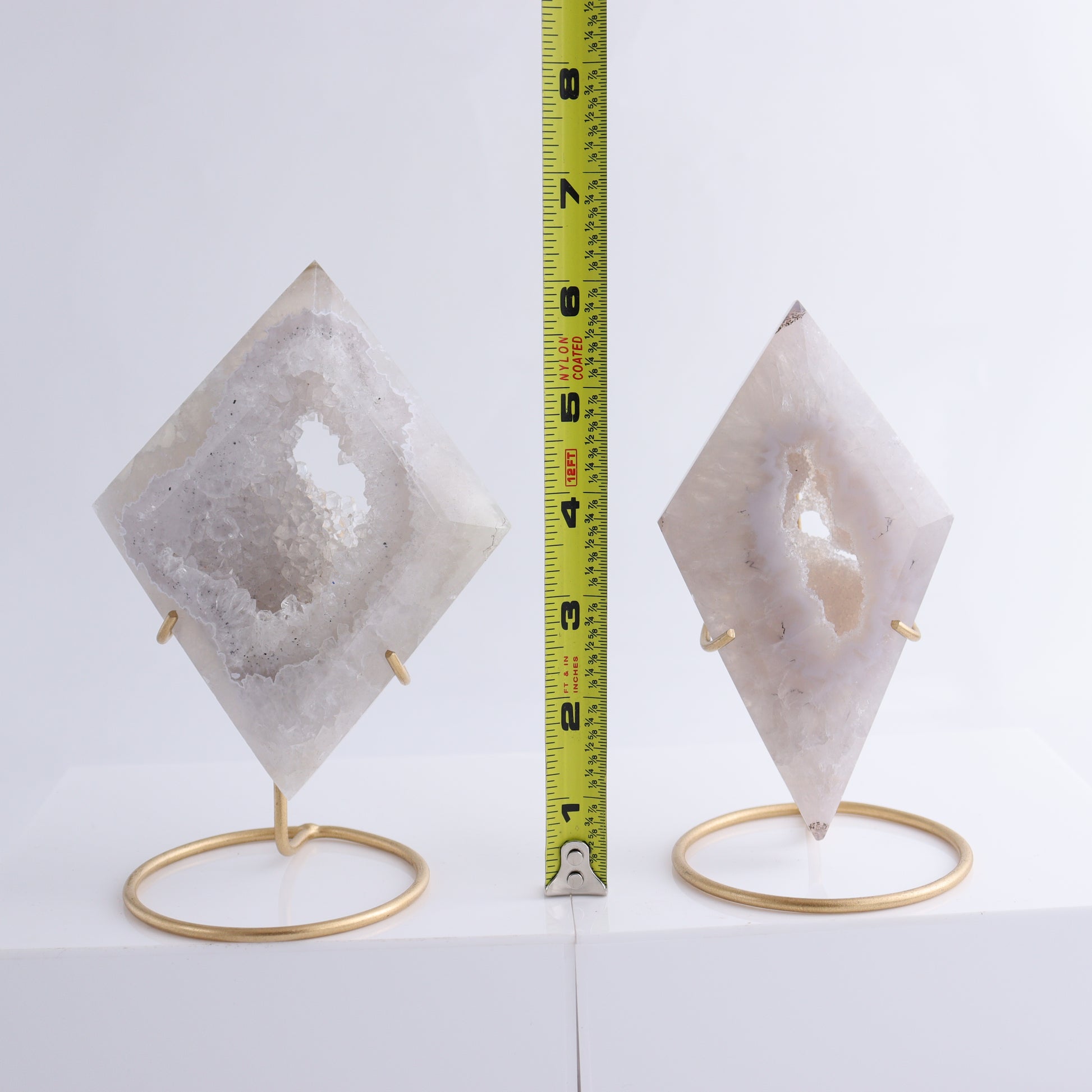 Agate Diamond Carving with Stands Set of 5 - Expert Wholesale and Supplier of Wholesale Crystals & Bulk Gemstones, ["Agate","Diamond"]
