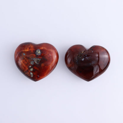 Carnelian Hearts Set of 8 - Expert Wholesale and Supplier of Wholesale Crystals & Bulk Gemstones, ["carnelian","Hearts","Madagascar"]