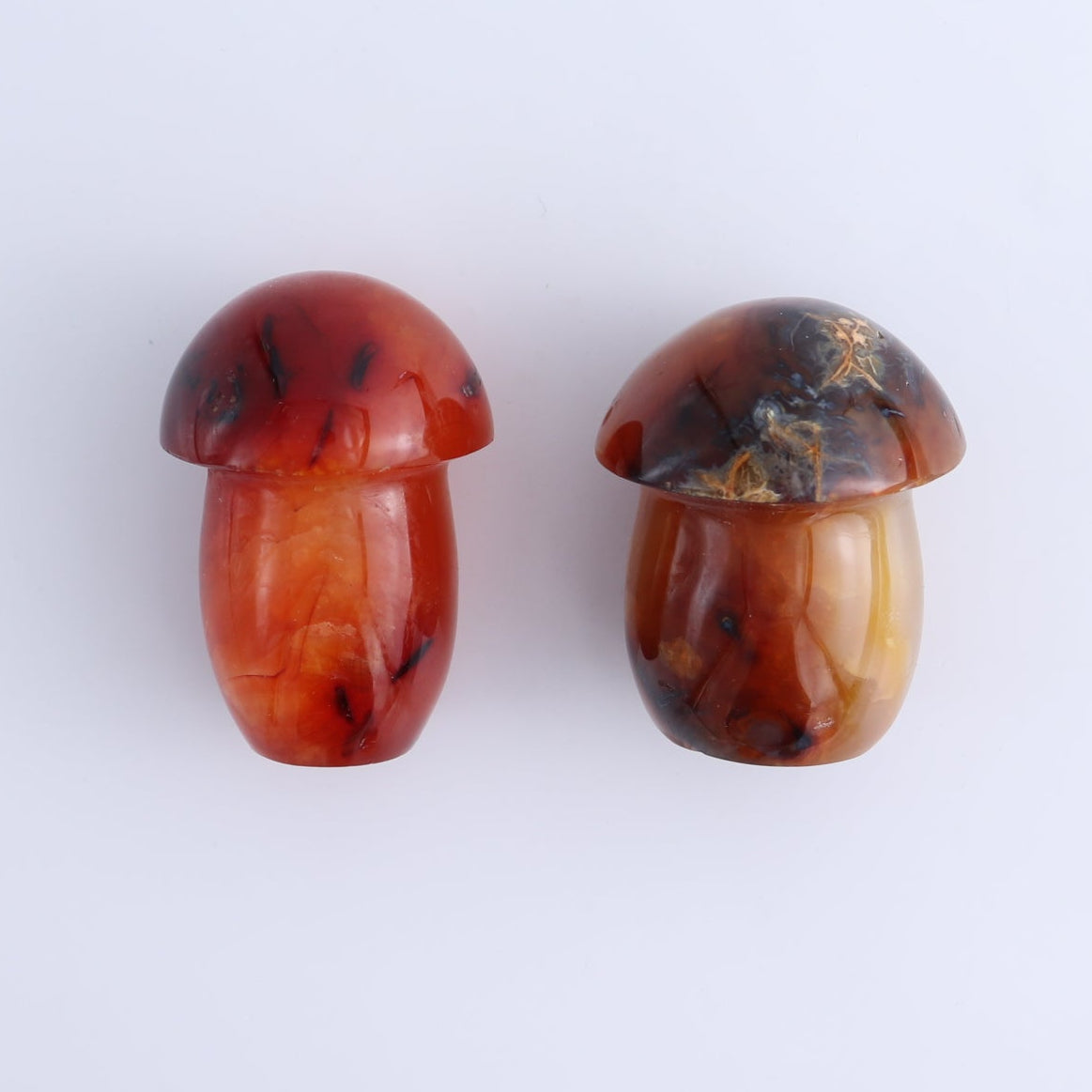 Carnelian Mushrooms Set of 8