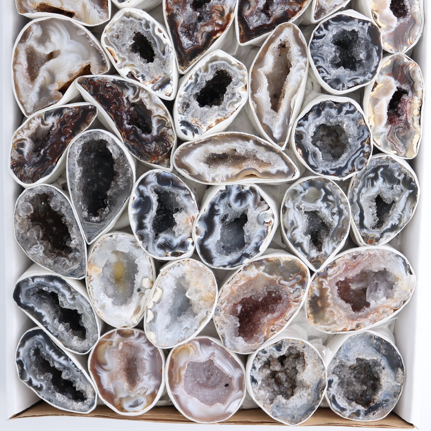 Agate Geodes Flat - Expert Wholesale and Supplier of Wholesale Crystals & Bulk Gemstones, ["Agate","Geodes"]