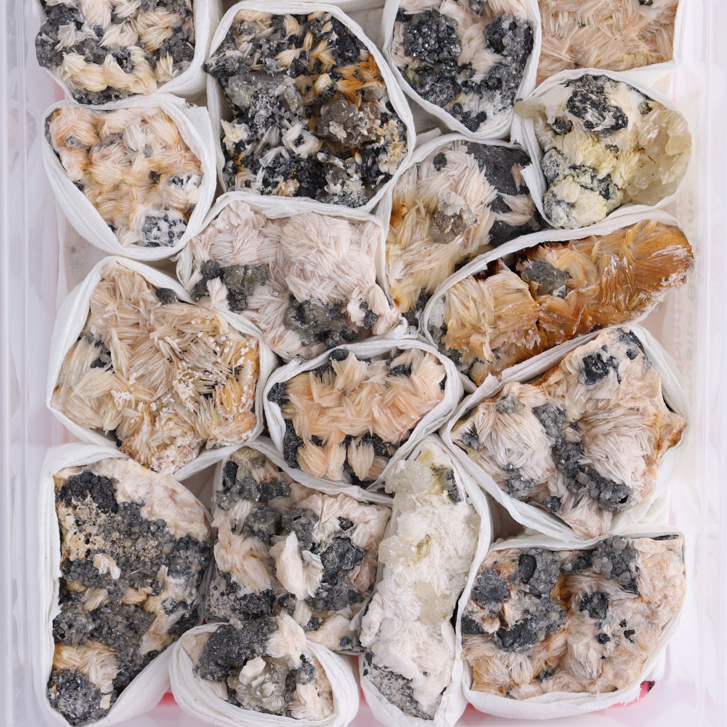 Cerussite Barite from Morocco Flat - Expert Wholesale and Supplier of Wholesale Crystals & Bulk Gemstones, ["Cerussite Barite","Flats","Morocco"]