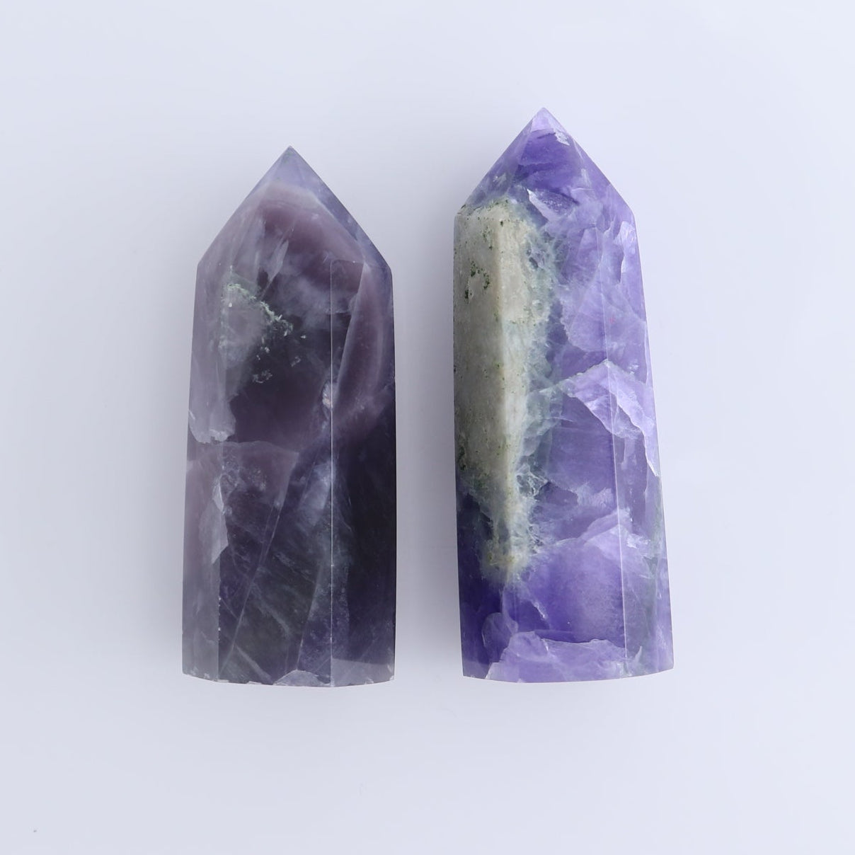 Lavender Fluorite Towers Set of 10