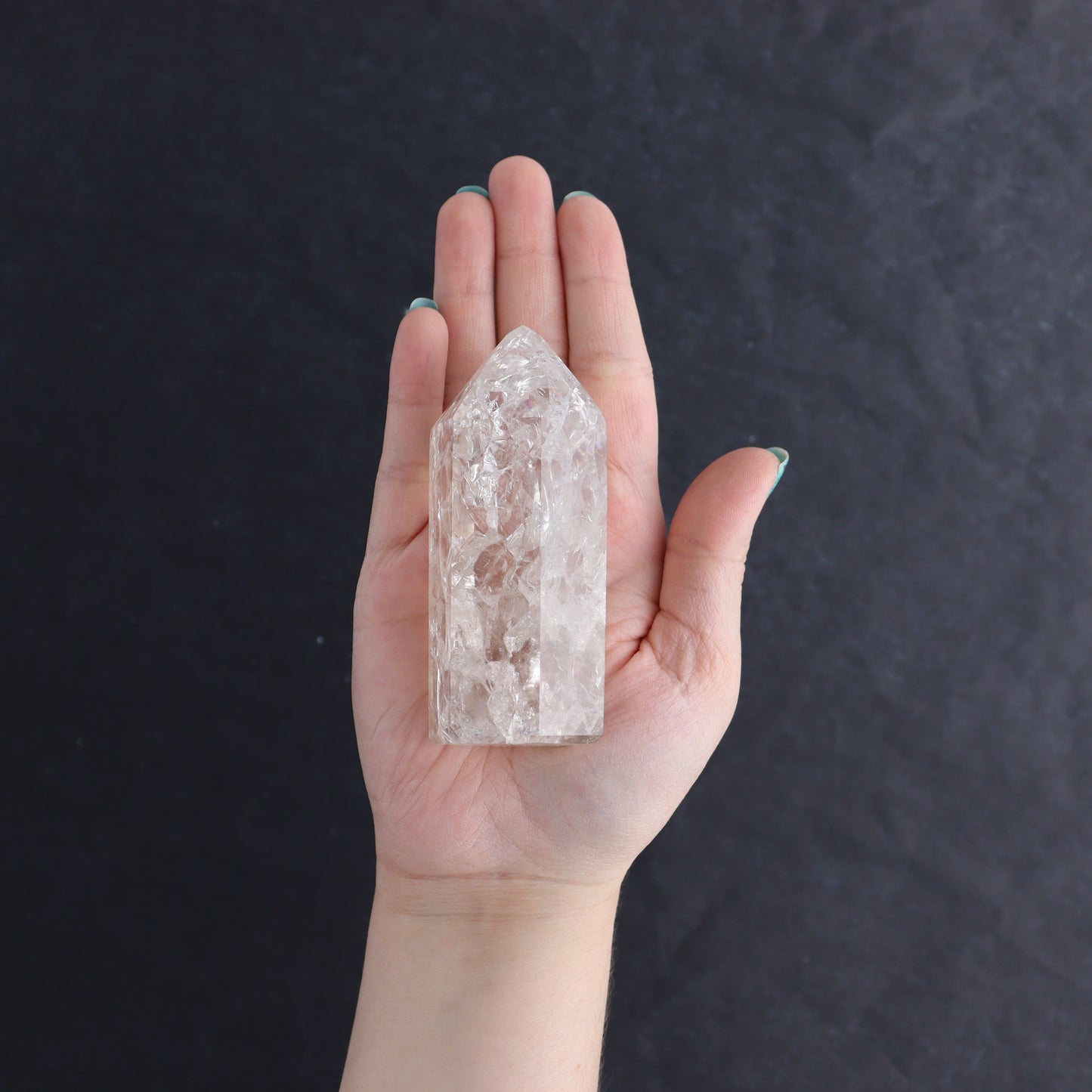 Crackled Quartz Towers Set of 3 - Expert Wholesale and Supplier of Wholesale Crystals & Bulk Gemstones, ["Clear Quartz","Crackled","Points","Quartz","Towers"]
