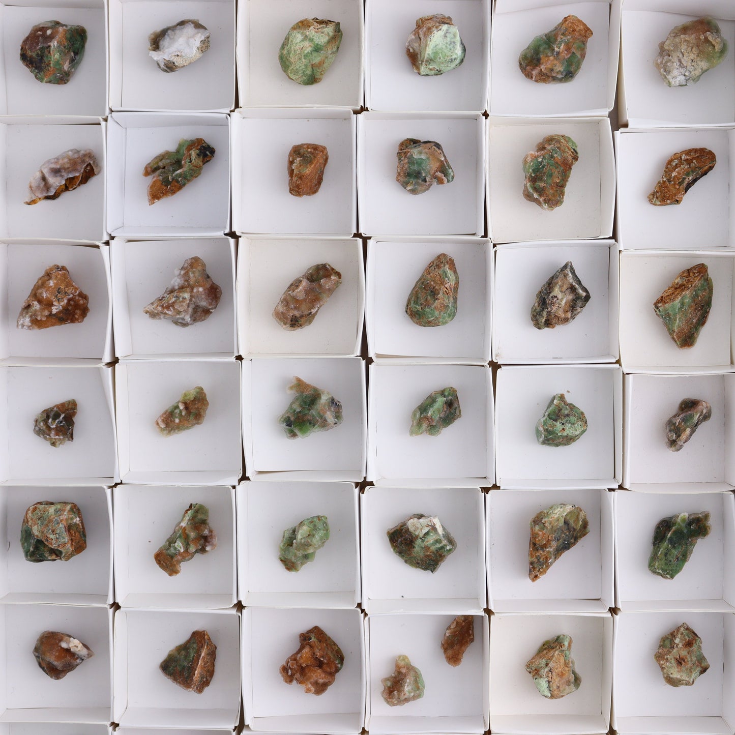 Chrome Chalcedony Flat of 56 - Expert Wholesale and Supplier of Wholesale Crystals & Bulk Gemstones, ["Chalcedony","Chrome Chalcedony"]