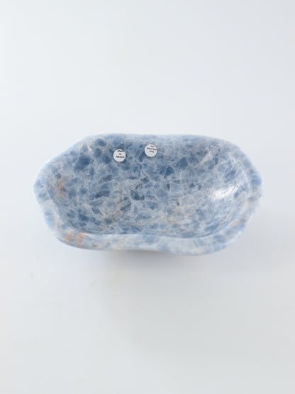 Blue Calcite Bowls Set of 3 - Expert Supplier of Wholesale Crystals & Bulk Gemstones