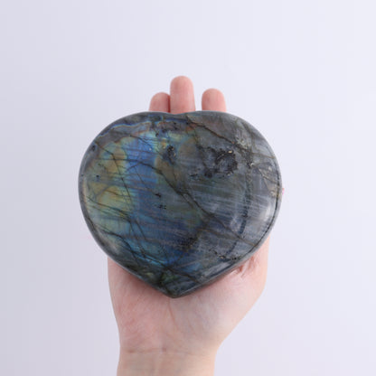 Labradorite Hearts Set of 2 - Expert Wholesale and Supplier of Wholesale Crystals & Bulk Gemstones, ["close_70","Hearts","Labradorite","Madagascar"]