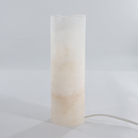 One Small White Rough Top Onyx Lamp Blind - Expert Wholesale and Supplier of Wholesale Crystals & Bulk Gemstones, ["Lamps","Mexico","onyx"]