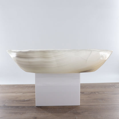 Mexican Onyx/Calcite Canoe Bowl - Expert Wholesale and Supplier of Wholesale Crystals & Bulk Gemstones, ["Bowls","Calcite","canoe","Mexico","onyx"]