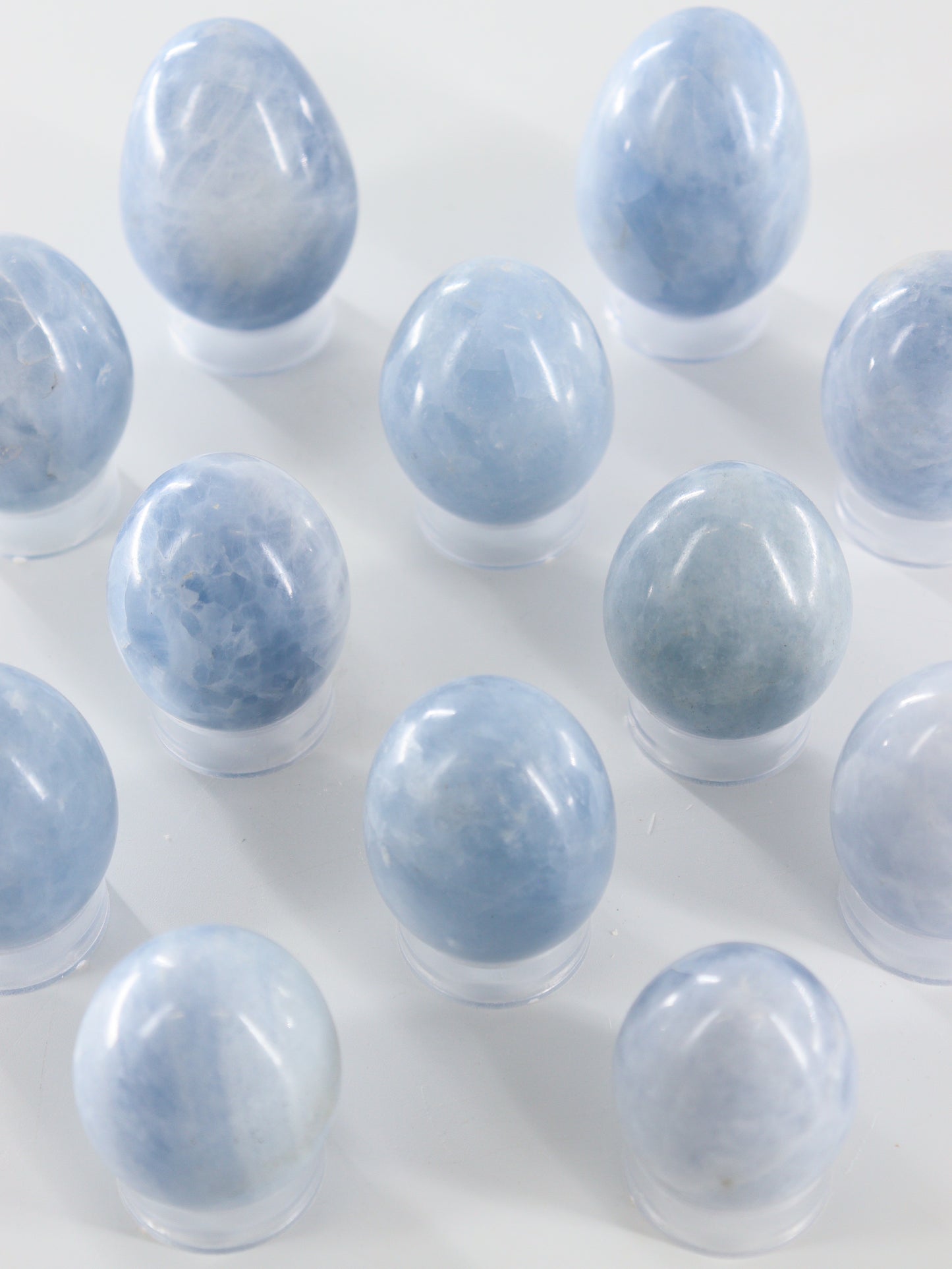 Calcite Eggs Set of 12 - Expert Wholesale and Supplier of Wholesale Crystals & Bulk Gemstones, []