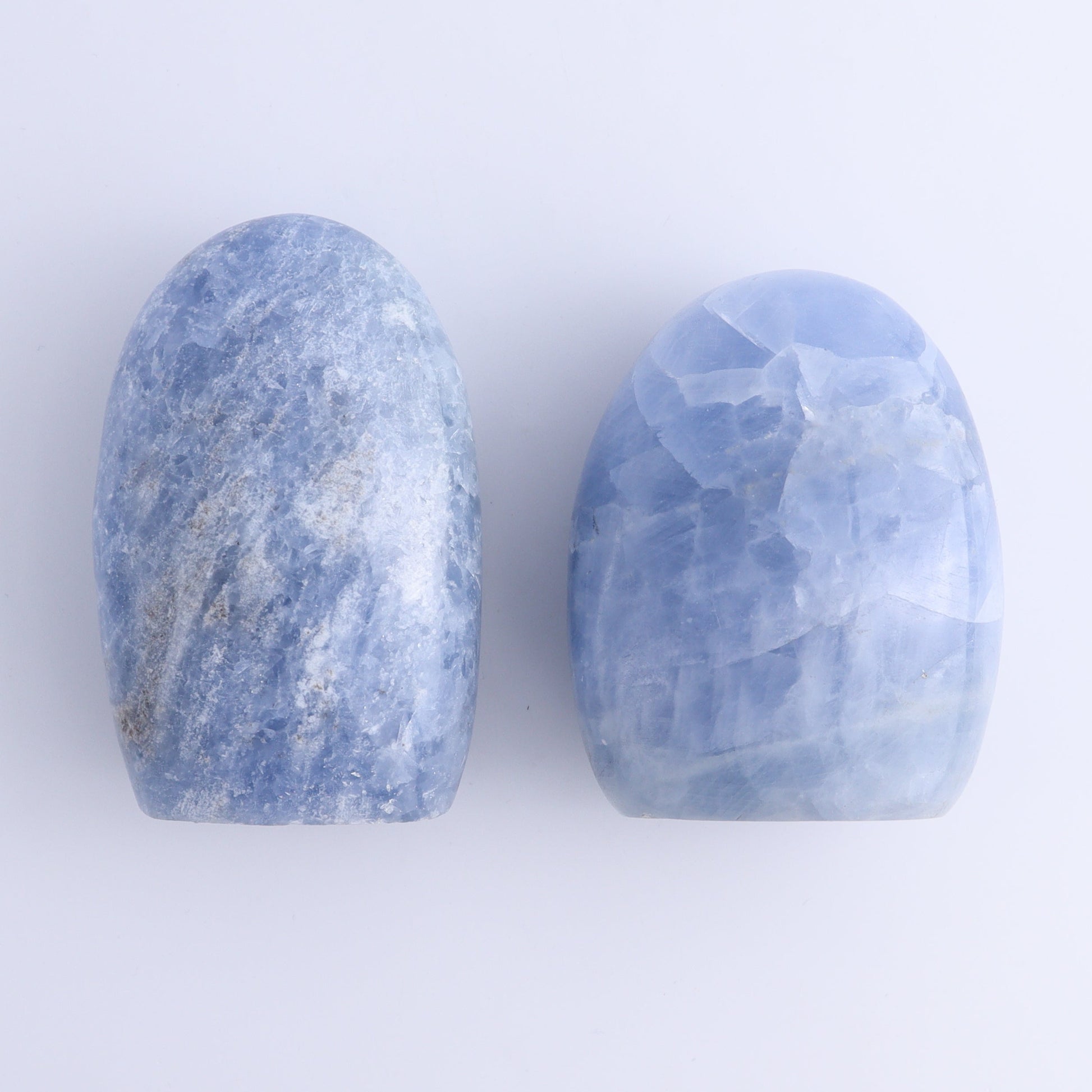 Blue Calcite Freeforms Set of 6 - Expert Wholesale and Supplier of Wholesale Crystals & Bulk Gemstones, ["Blue Calcite","Calcite","Freeform","Freeforms"]