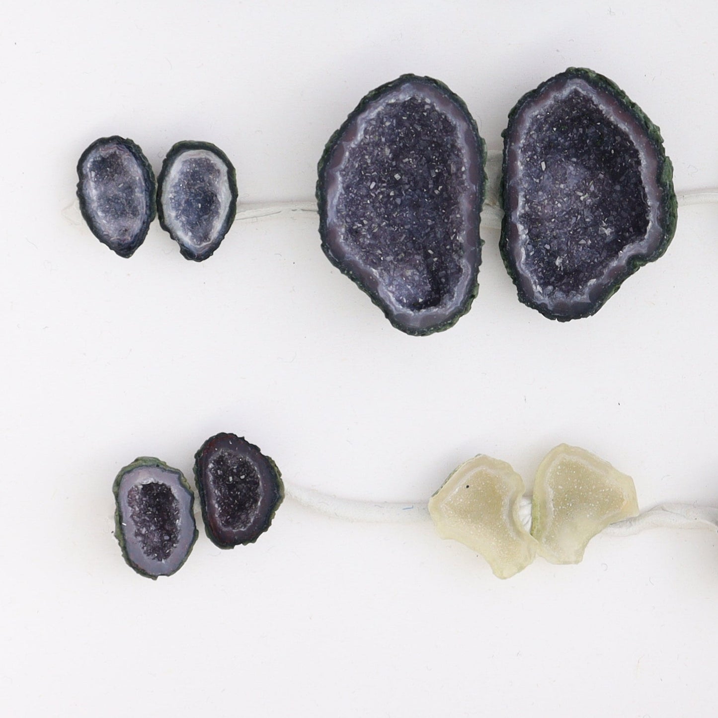 Tabasco Geodes 10 Pairs - Expert Wholesale and Supplier of Wholesale Crystals & Bulk Gemstones, ["Geodes","Tabasco Geode"]