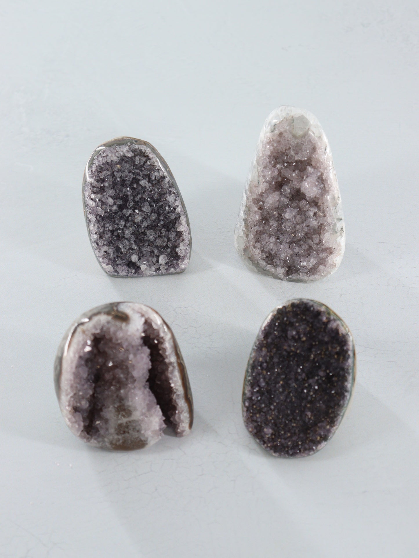 Amethyst Cut Base Set of 4 - Expert Wholesale and Supplier of Wholesale Crystals & Bulk Gemstones, []
