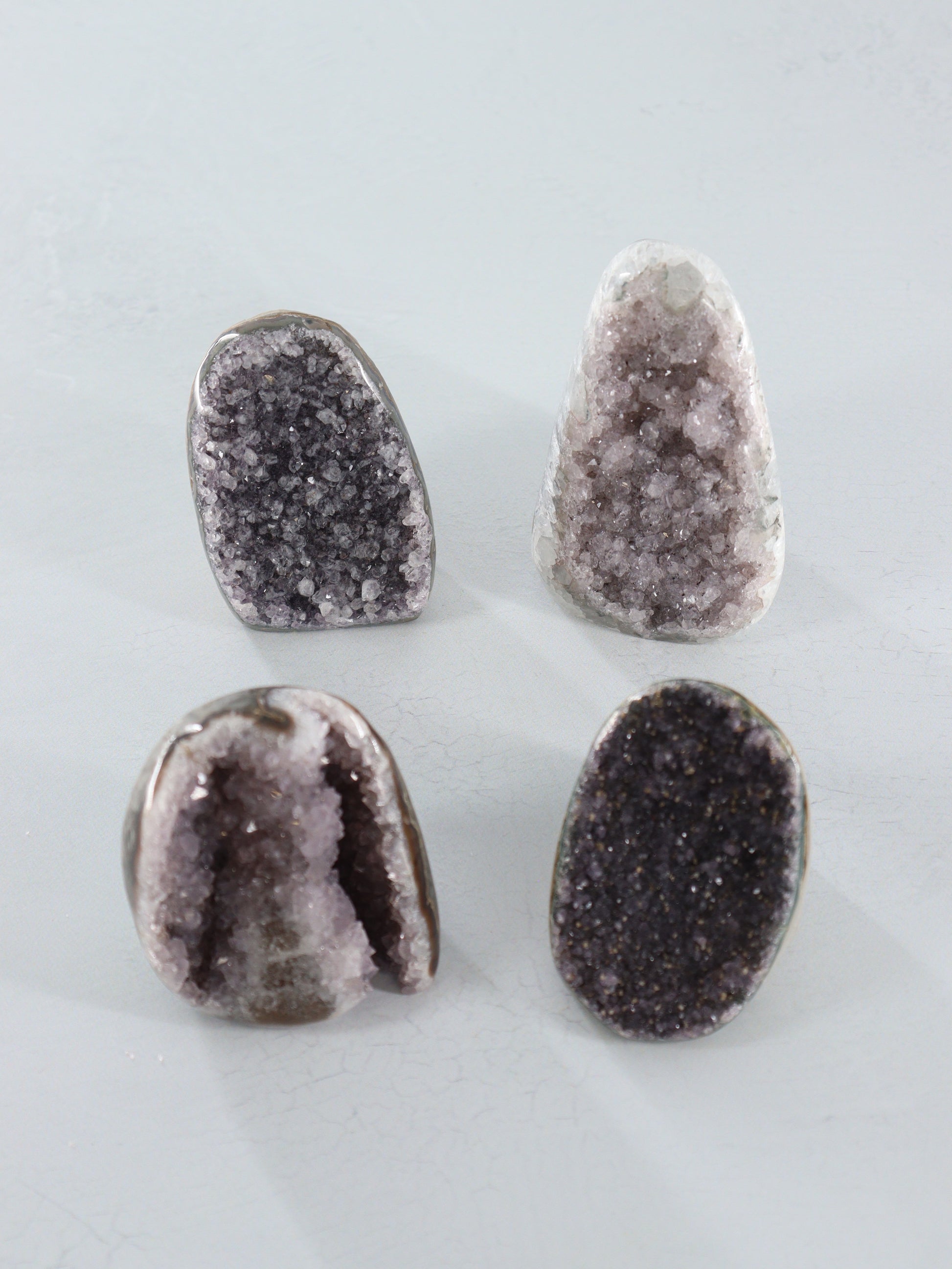 Amethyst Cut Base Set of 4 - Expert Wholesale and Supplier of Wholesale Crystals & Bulk Gemstones, []