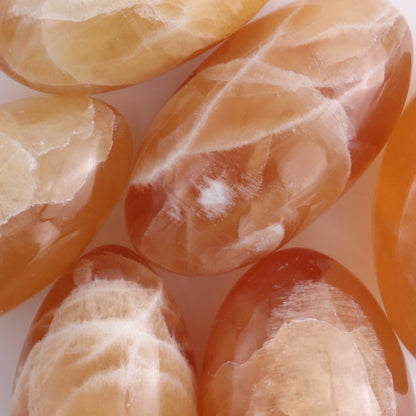 Honey Calcite Lingams 500 grams Set