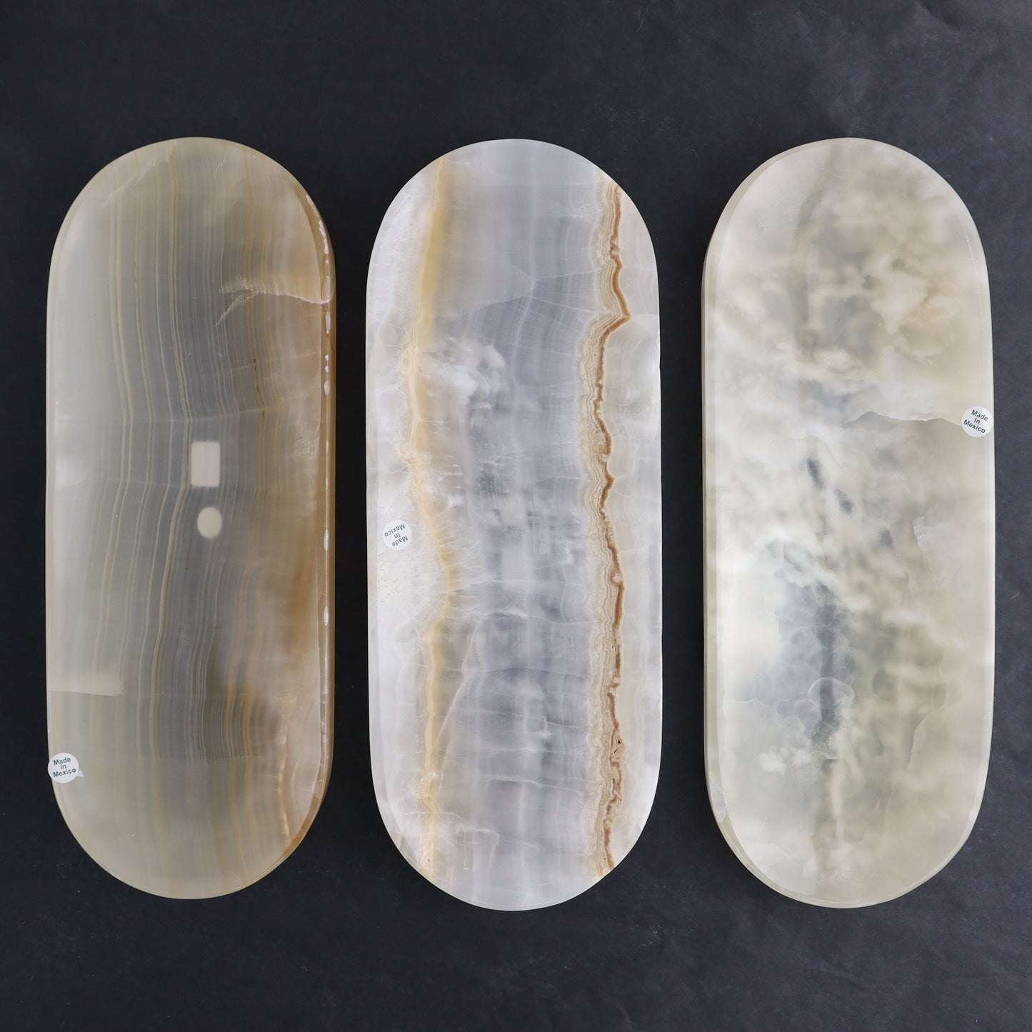 White Onyx Oval Dish - Expert Wholesale and Supplier of Wholesale Crystals & Bulk Gemstones, ["Decorative Dish","Mexico","onyx","Oval Dish"]