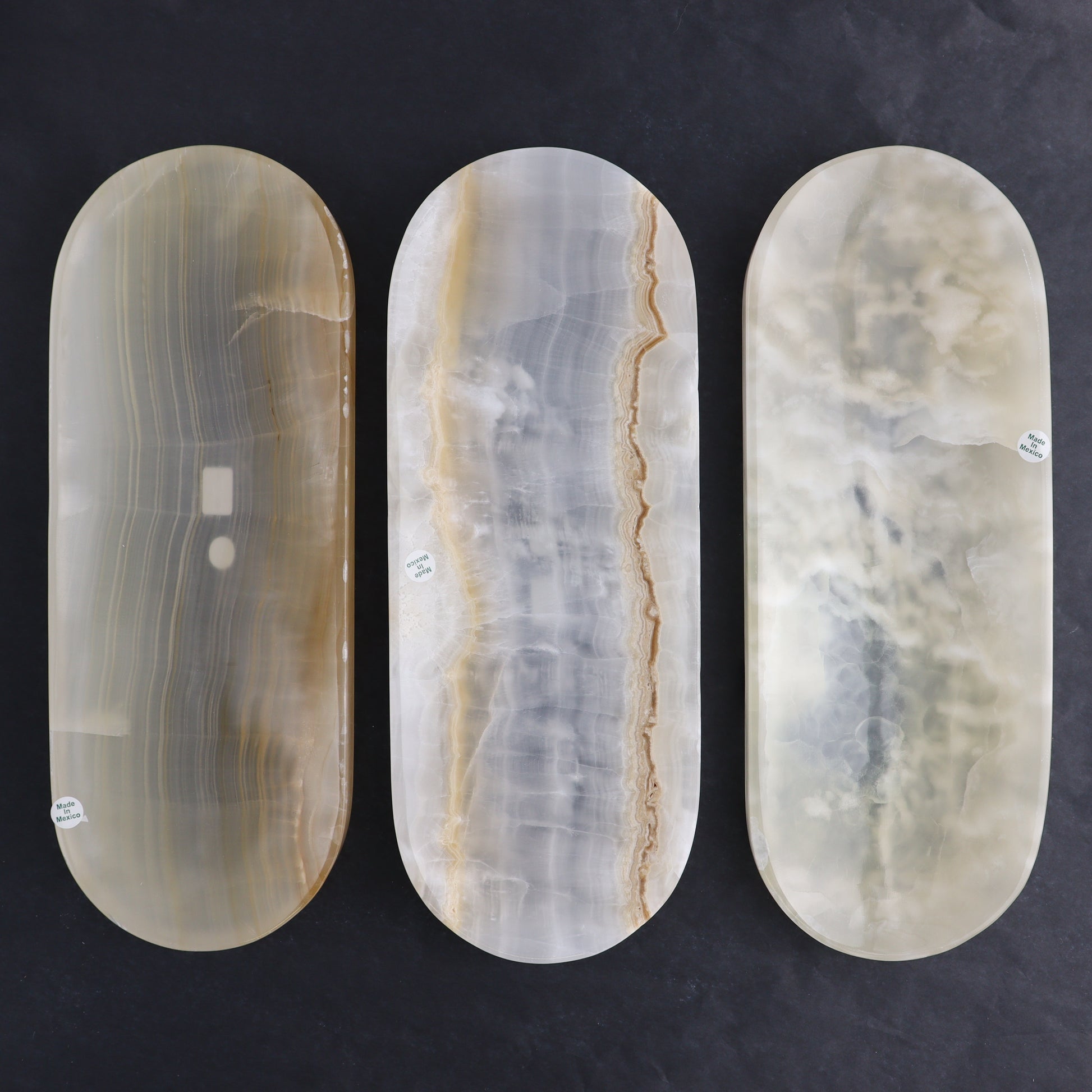 White Onyx Oval Dish - Expert Wholesale and Supplier of Wholesale Crystals & Bulk Gemstones, ["Decorative Dish","Mexico","onyx","Oval Dish"]