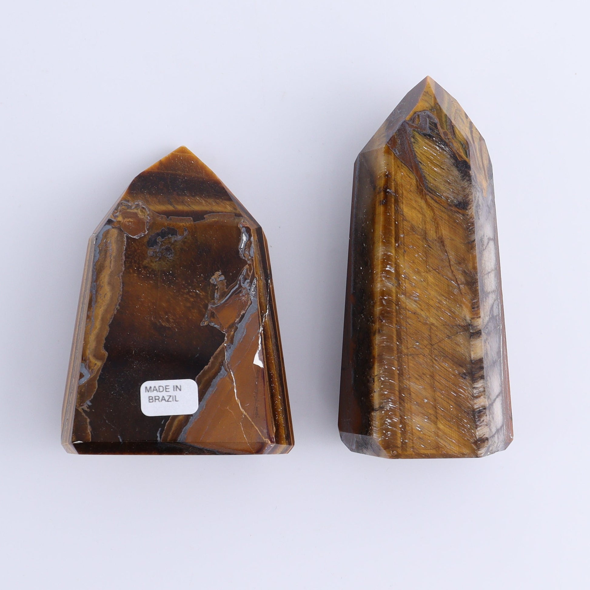 Tiger Eye Towers Set of 6 - Expert Wholesale and Supplier of Wholesale Crystals & Bulk Gemstones, ["Brazil","close_70","Tiger Eye","Towers"]