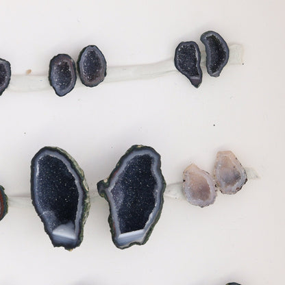 Tabasco Geodes 9 Pairs - Expert Wholesale and Supplier of Wholesale Crystals & Bulk Gemstones, ["Geodes","Tabasco Geode"]