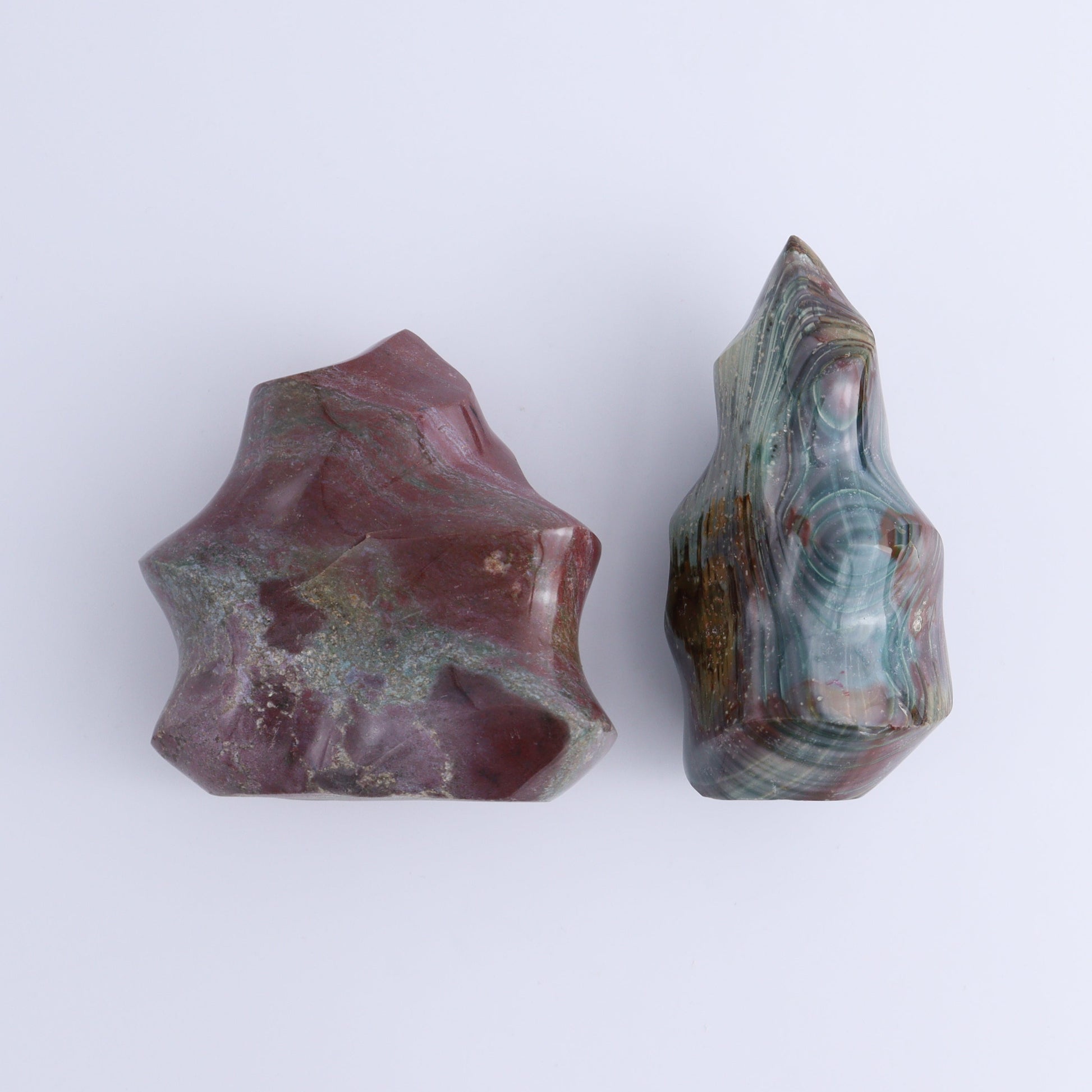 Ocean Jasper Flames Set of 5 - Expert Wholesale and Supplier of Wholesale Crystals & Bulk Gemstones, ["close_30","flames","jasper","Madagascar","Ocean Jasper"]