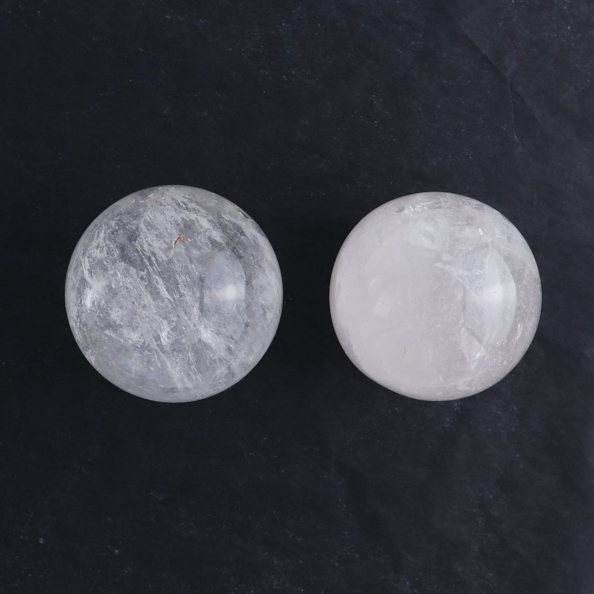 Quartz Spheres Set of 4 | Mi Esperanza Minerals | Supplier of Crystals and Onyx
