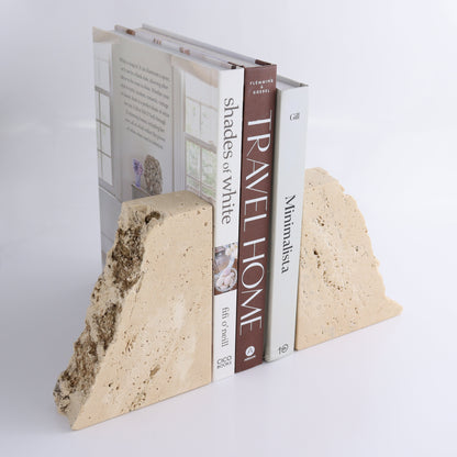One Pair of Travertine Rough Bookends - Expert Wholesale and Supplier of Wholesale Crystals & Bulk Gemstones, ["Bookends","Catalog Onyx","Mexico","Travertine"]