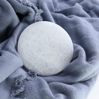 One Selenite (Satin Spar) Round Plate 10 cm - Expert Wholesale and Supplier of Wholesale Crystals & Bulk Gemstones, ["Close_30","Morocco","Round Dish","Selenite"]