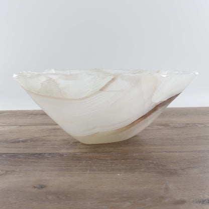 Mexican Onyx/Calcite Bowl 15"