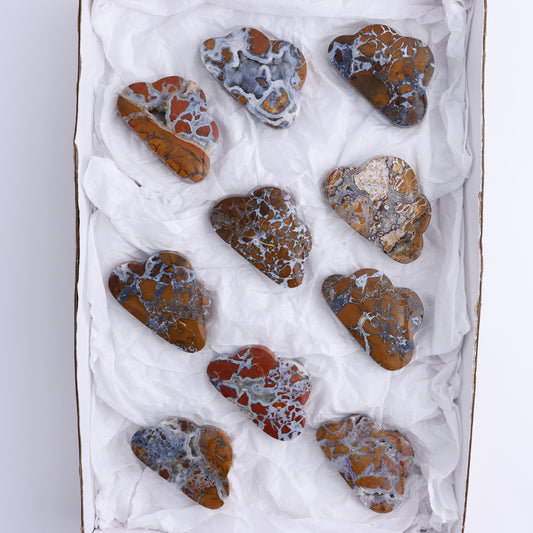 Brecciated Jasper Clouds Set of 10 - Expert Wholesale and Supplier of Wholesale Crystals & Bulk Gemstones, ["Brecciated Jasper","Clouds","Indonesia"]