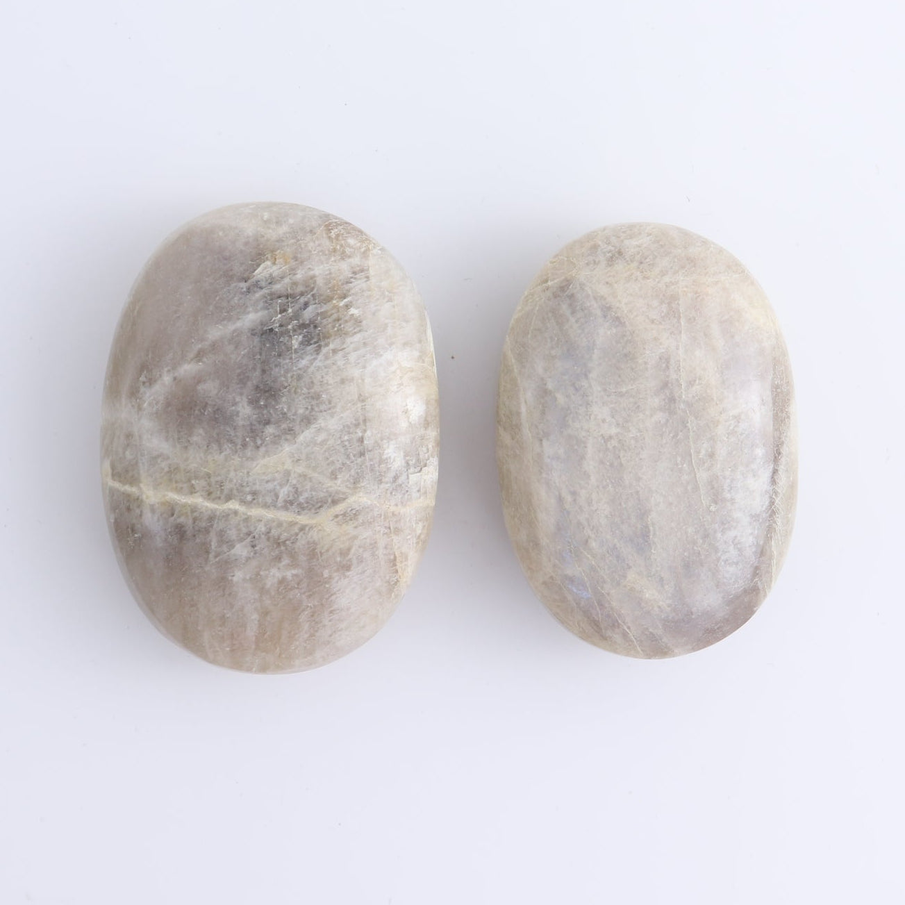 Moonstone Palm Stones Set of 7