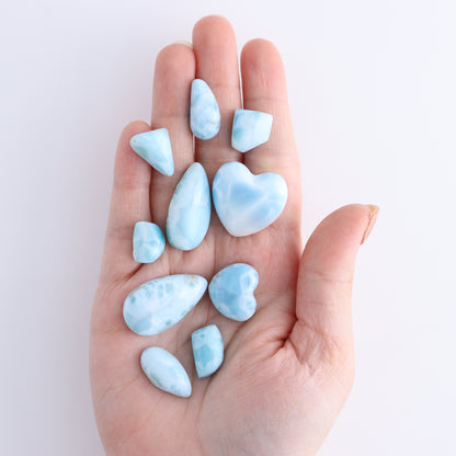 Larmiar Cabs Set of 10 - Expert Wholesale and Supplier of Wholesale Crystals & Bulk Gemstones, ["Cabs","Freeform","Freeforms","Larimar"]