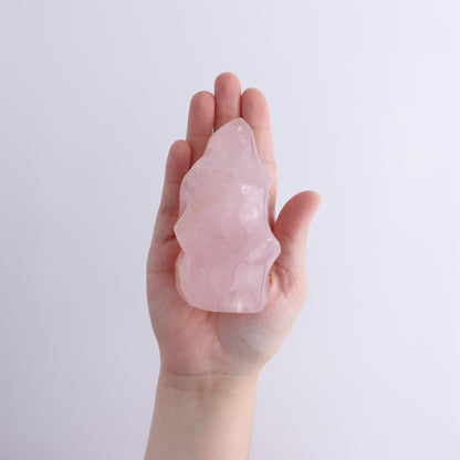 Rose Quartz Flames Set of 4 - Expert Wholesale and Supplier of Wholesale Crystals & Bulk Gemstones, ["flames","Madagascar","Quartz","Rose Quartz"]